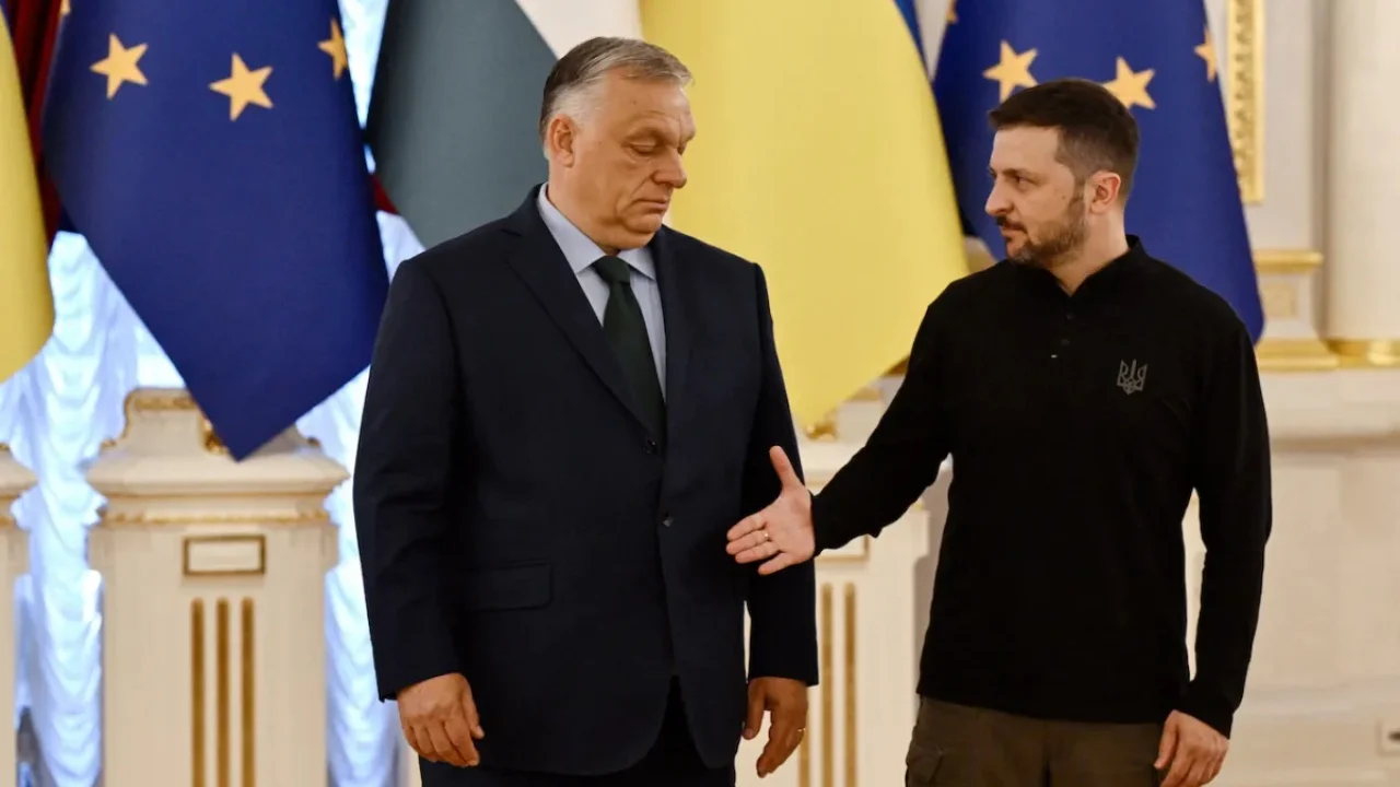 ZelenskyOrban GettyImages 2159703245 sd
