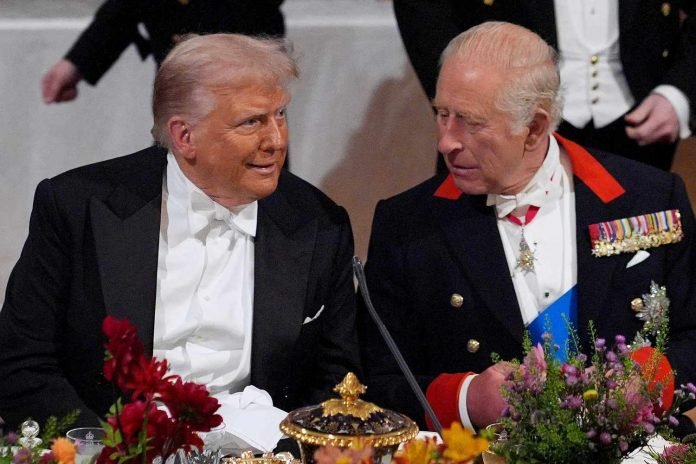 Donald trump king charles State Banquet 091725 64f54c86daba40fcace1c829b00133c2 696x464